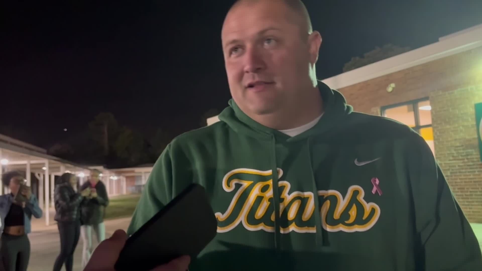 Watch West Forsyth head coach Kevin Wallace react to the win over RJ Reynolds